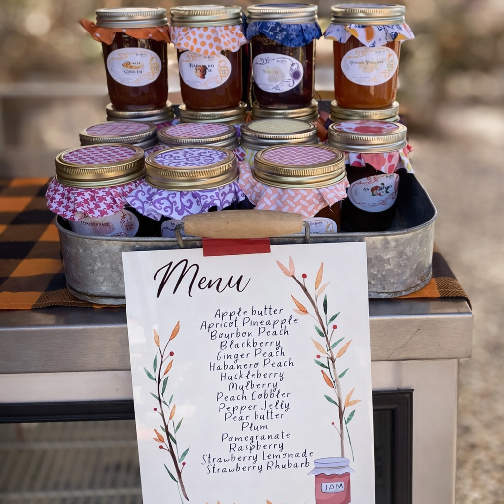Homemade jams at Charlton Ranch