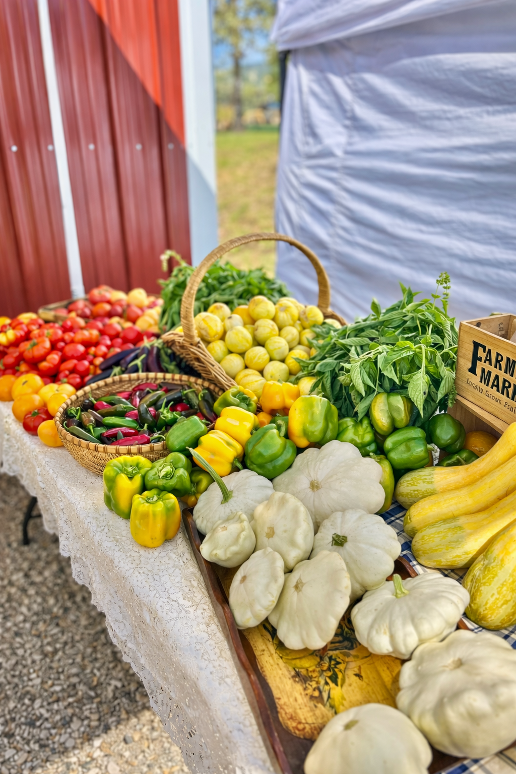 Fresh produce at Charlton Ranch